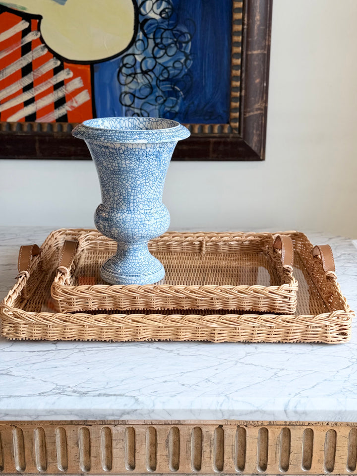Handwoven Wicker Tray - Portugal