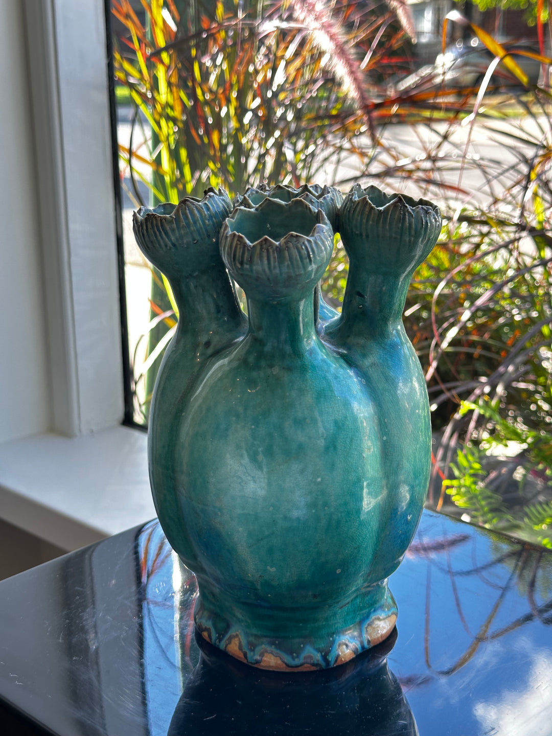 Verdigris Glazed Pottery