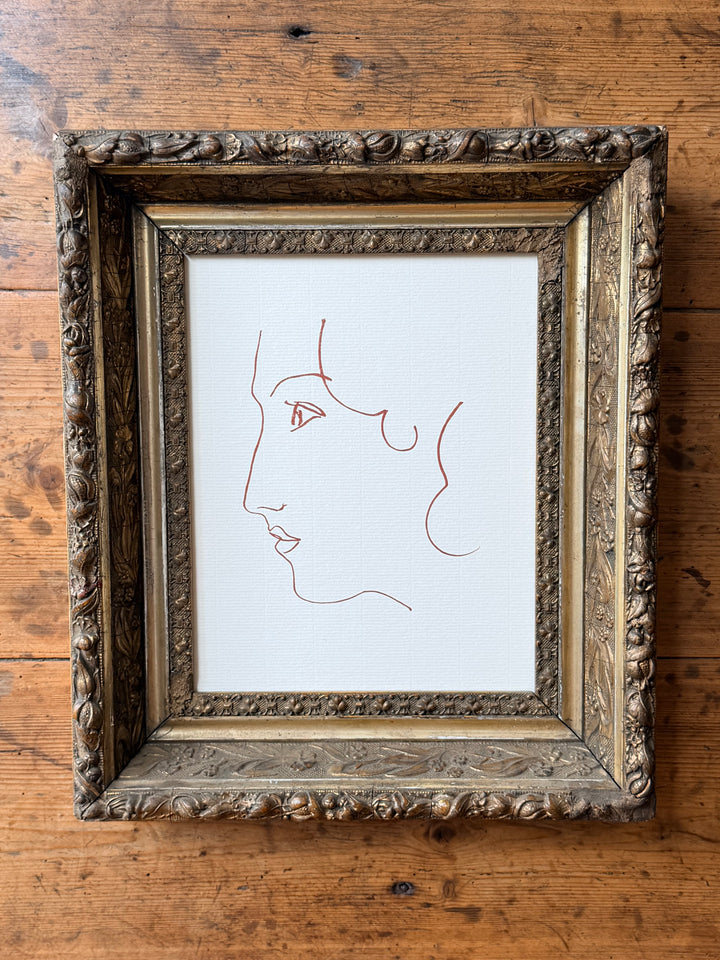 Female Profile - Henri Matisse - 1970s Lithograh