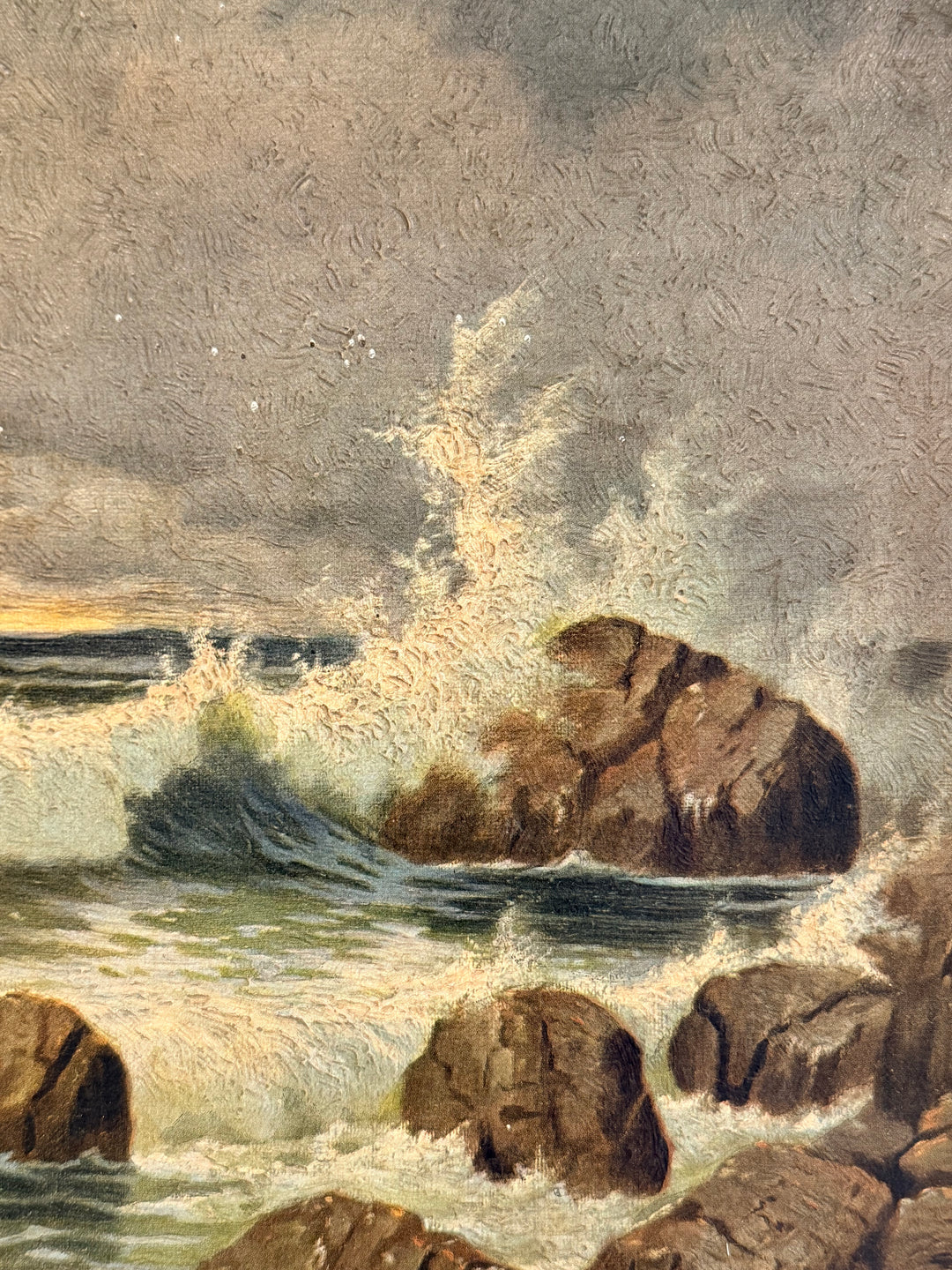 Early 20th Century English Seascape Oil Painting