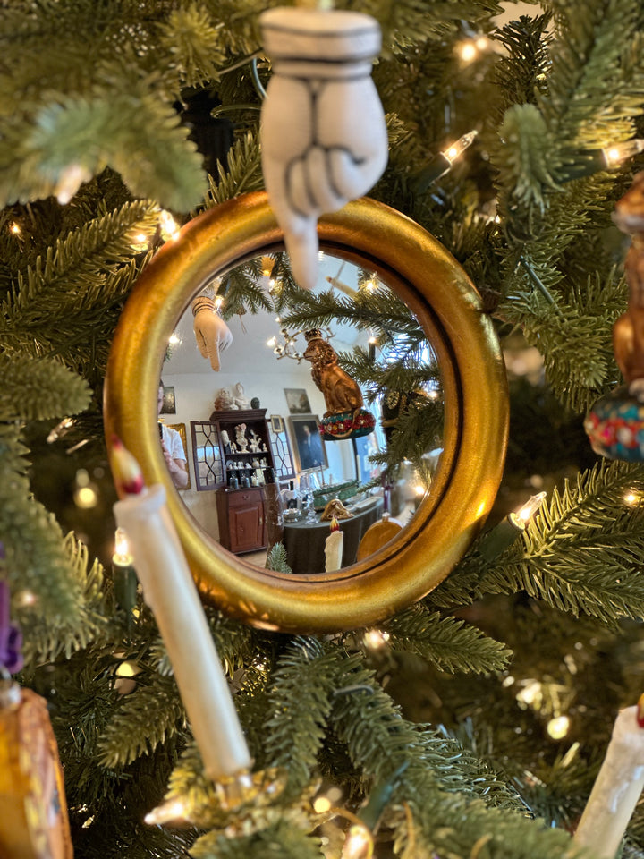 Gilt Convex Mirror