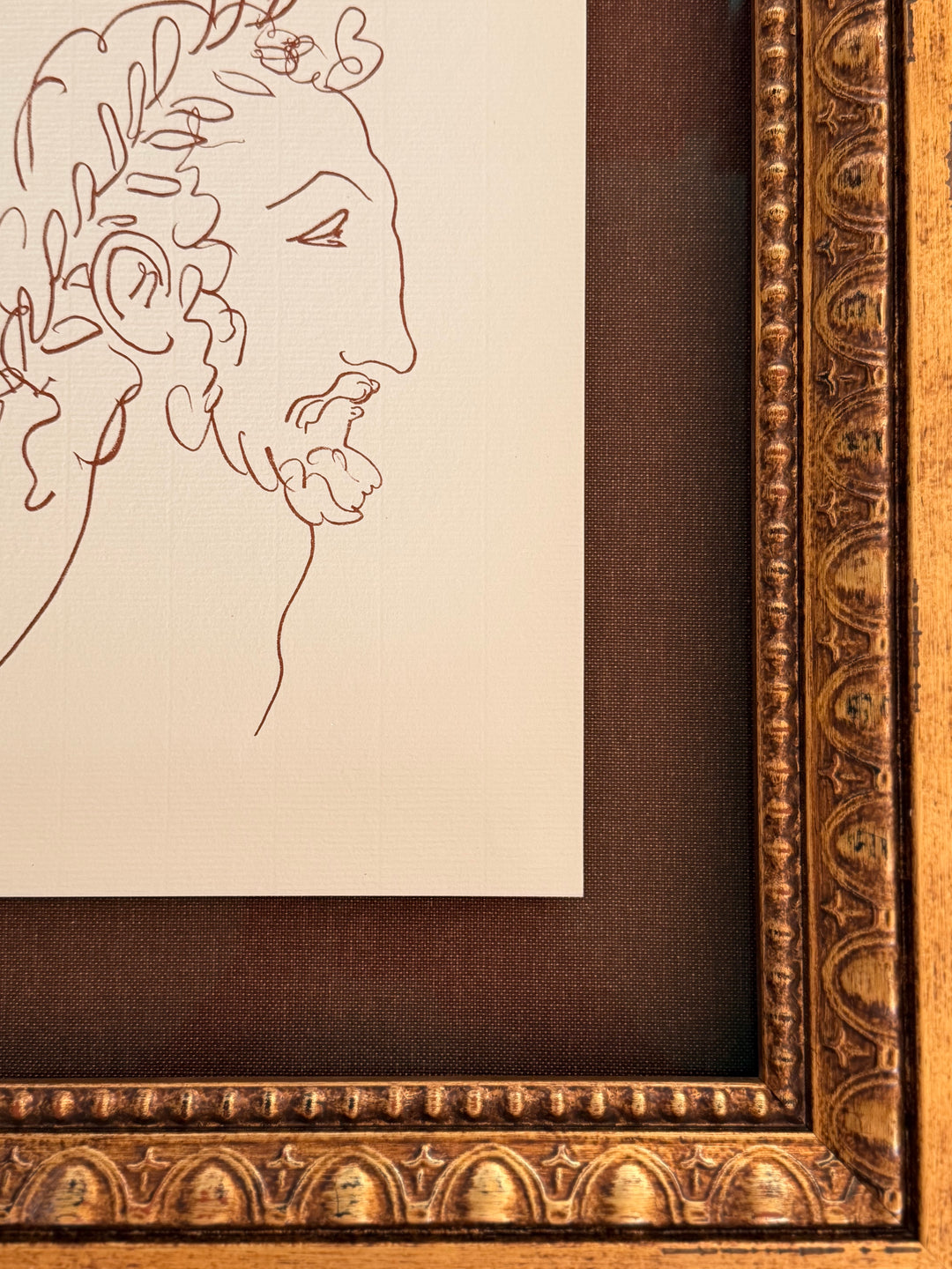 Henri Matisse — “Profile à la Laurier,” c. 1970, Framed Lithograph