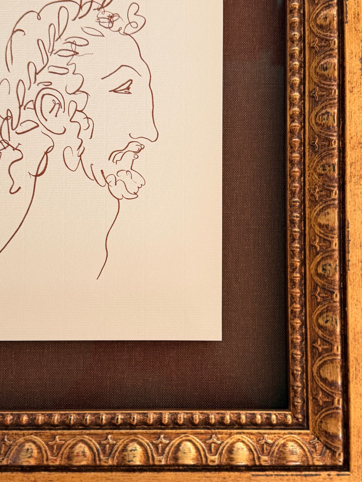 Henri Matisse — “Profile à la Laurier,” c. 1970, Framed Lithograph