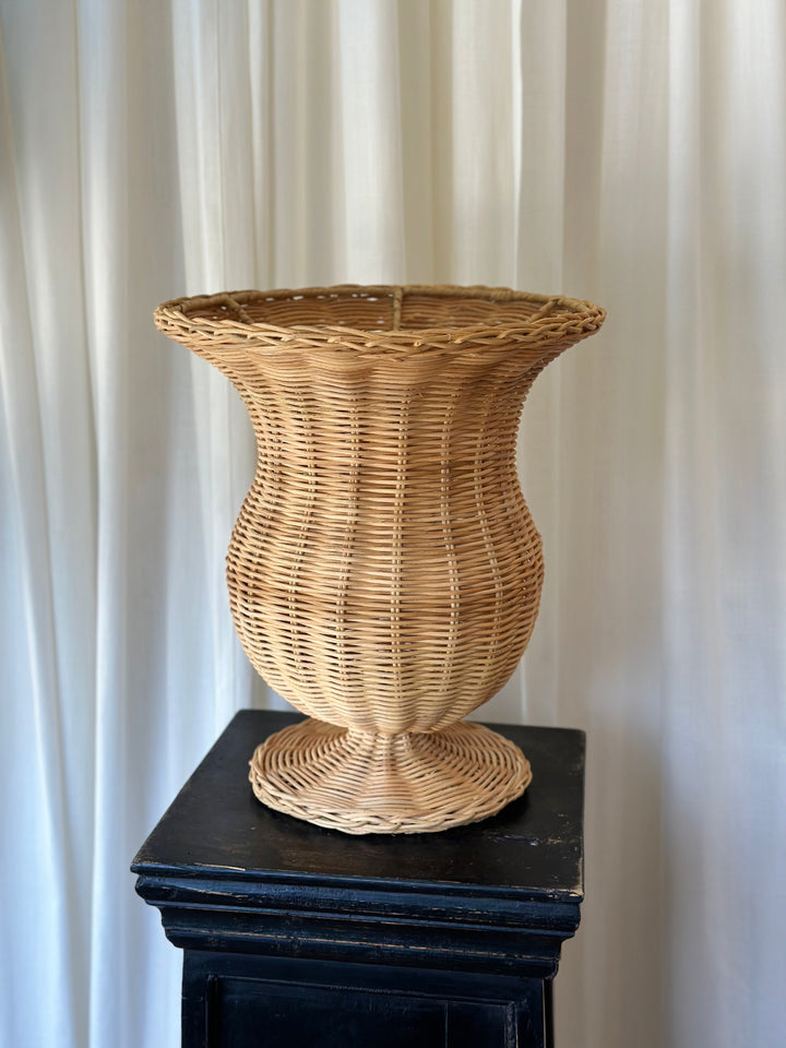 Natural Large Wicker Urn