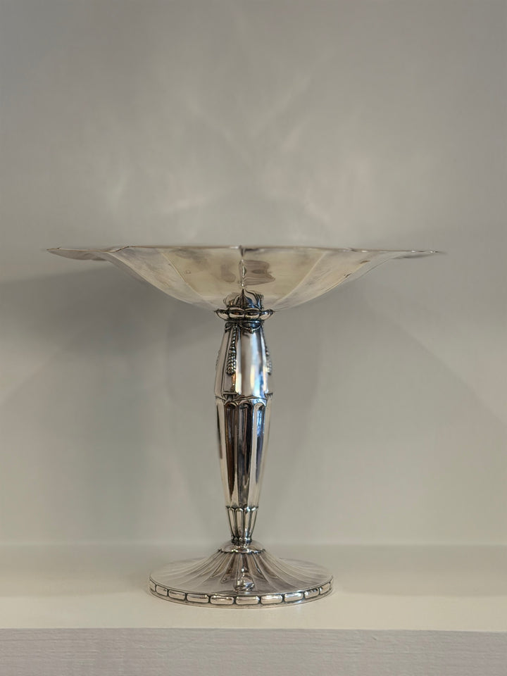 Vintage Christofle France “O.Gallia” Silverplate Art Deco Tazza, circa 1930s