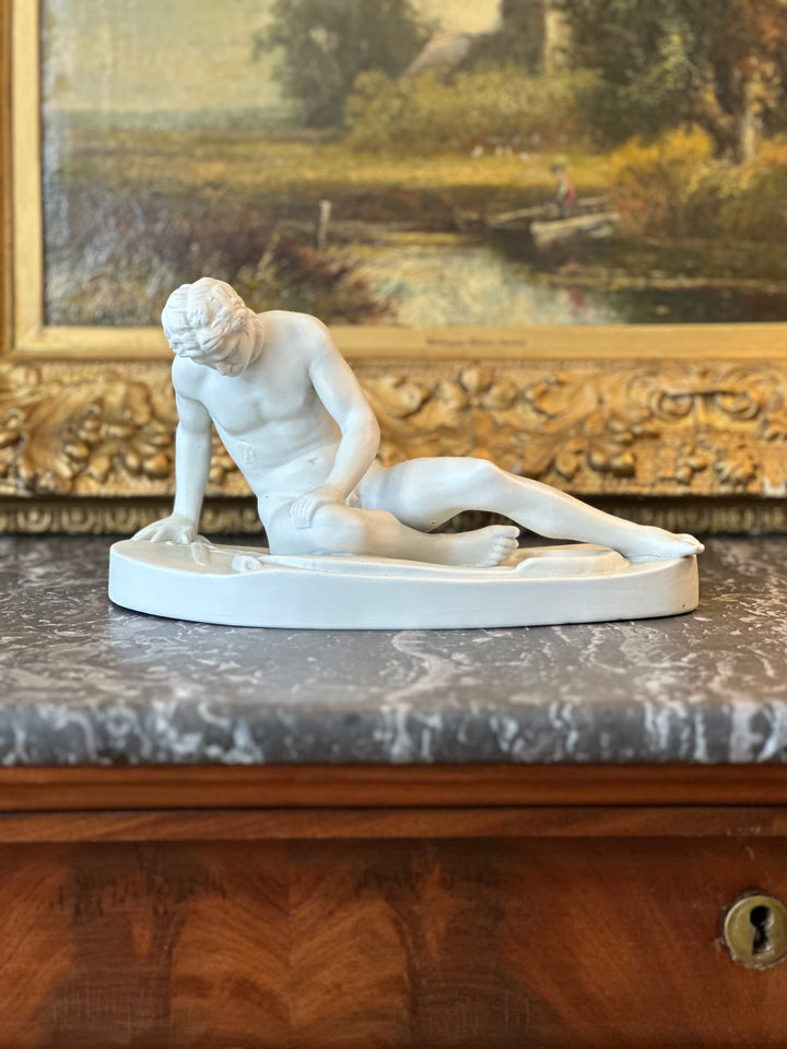 19th Century Parianware Figure of the Dying Gaul