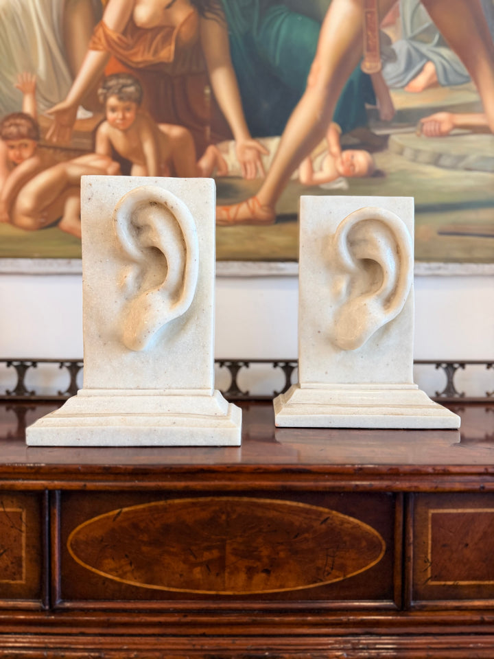 Pair of Sculptural Anatomical Ear Bookends