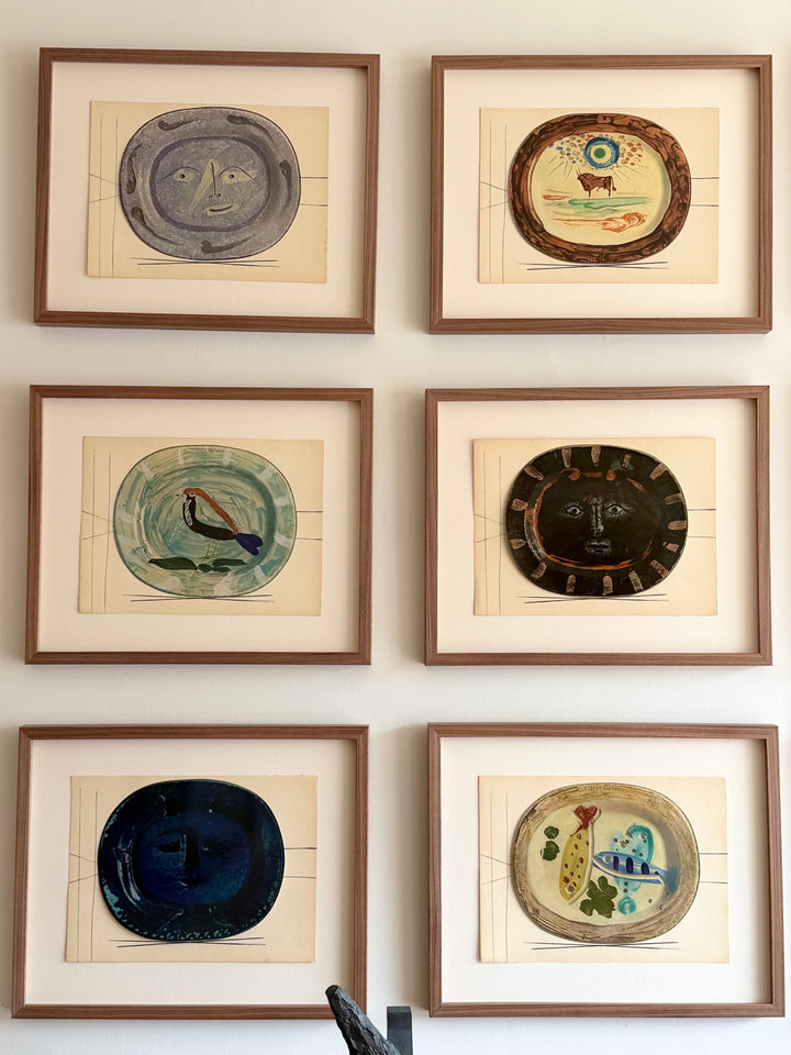 Suite of Nine Tipped-In Color Lithographs from Céramiques de Picasso, 1948 — Pablo Picasso