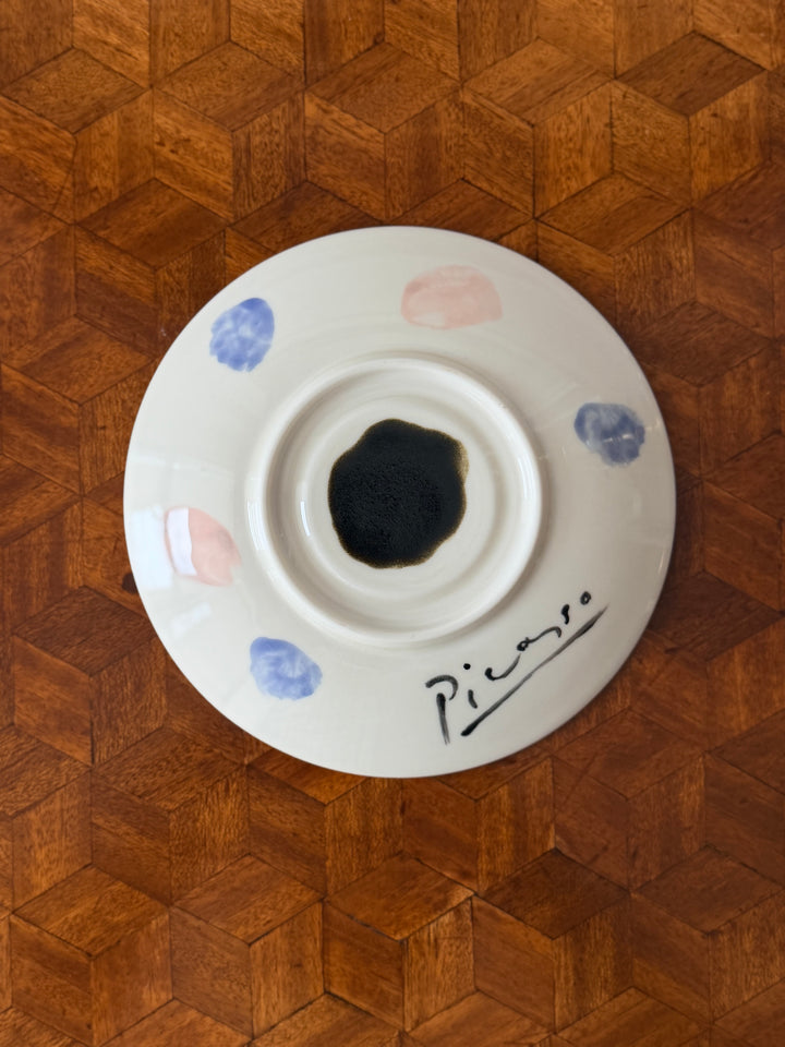 Modernist Ceramic Portrait Plate in the Manner of Pablo Picasso - 20th Century