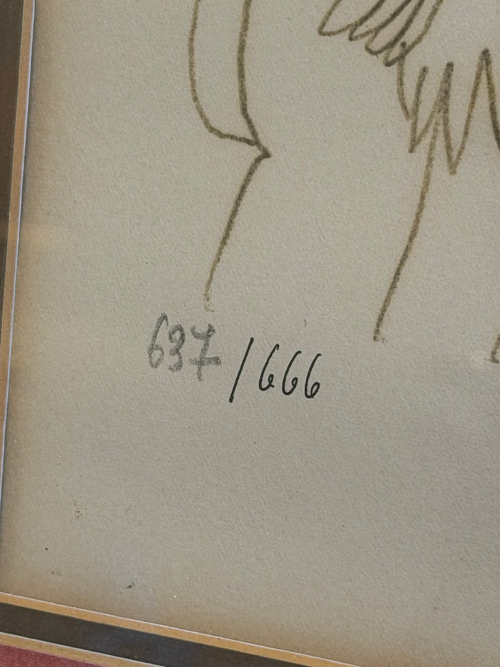 La Femme Idéale,Lithograph, 1964 - Pablo Picasso