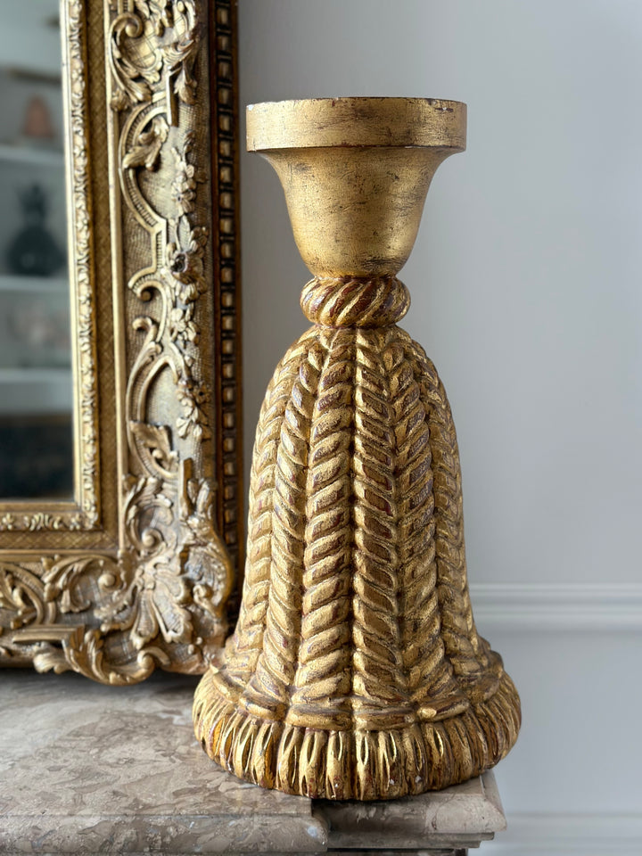 Carved Gilt Florentine Rope Stand