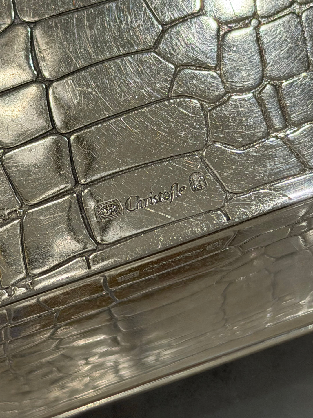Christofle Silver Crocodile Tray, France