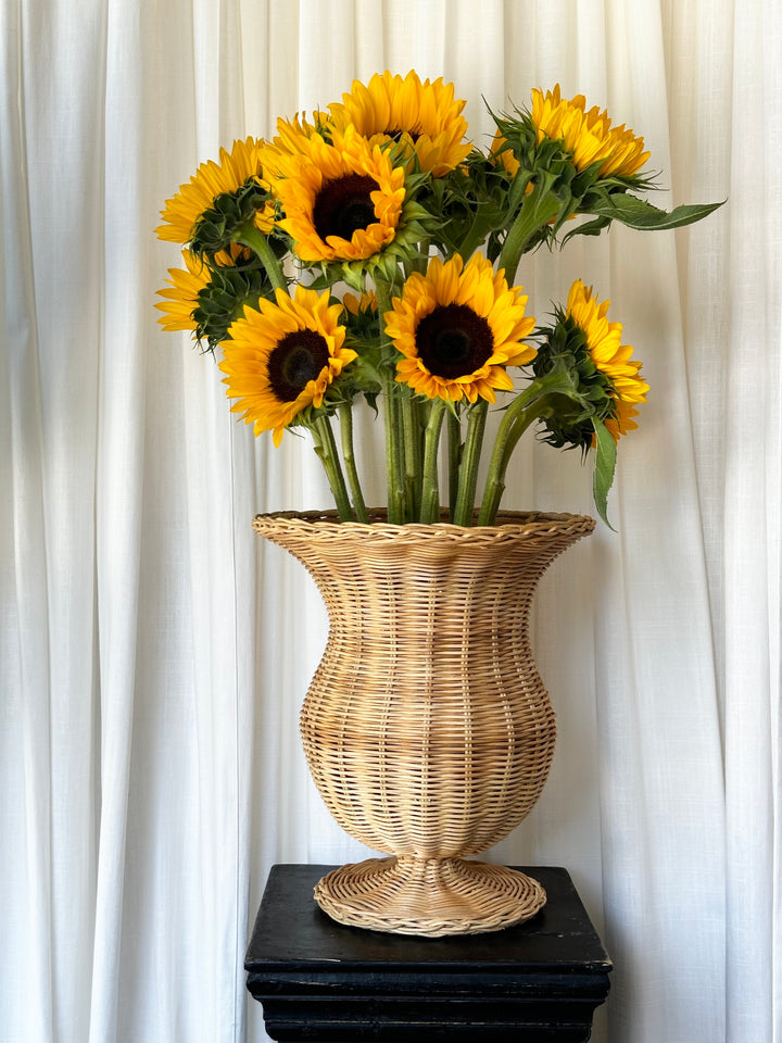 Natural Large Wicker Urn