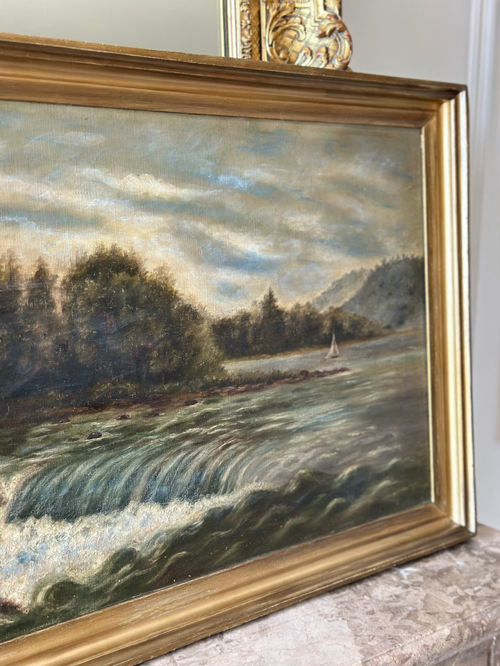 English School Landscape Oil Painting 1900