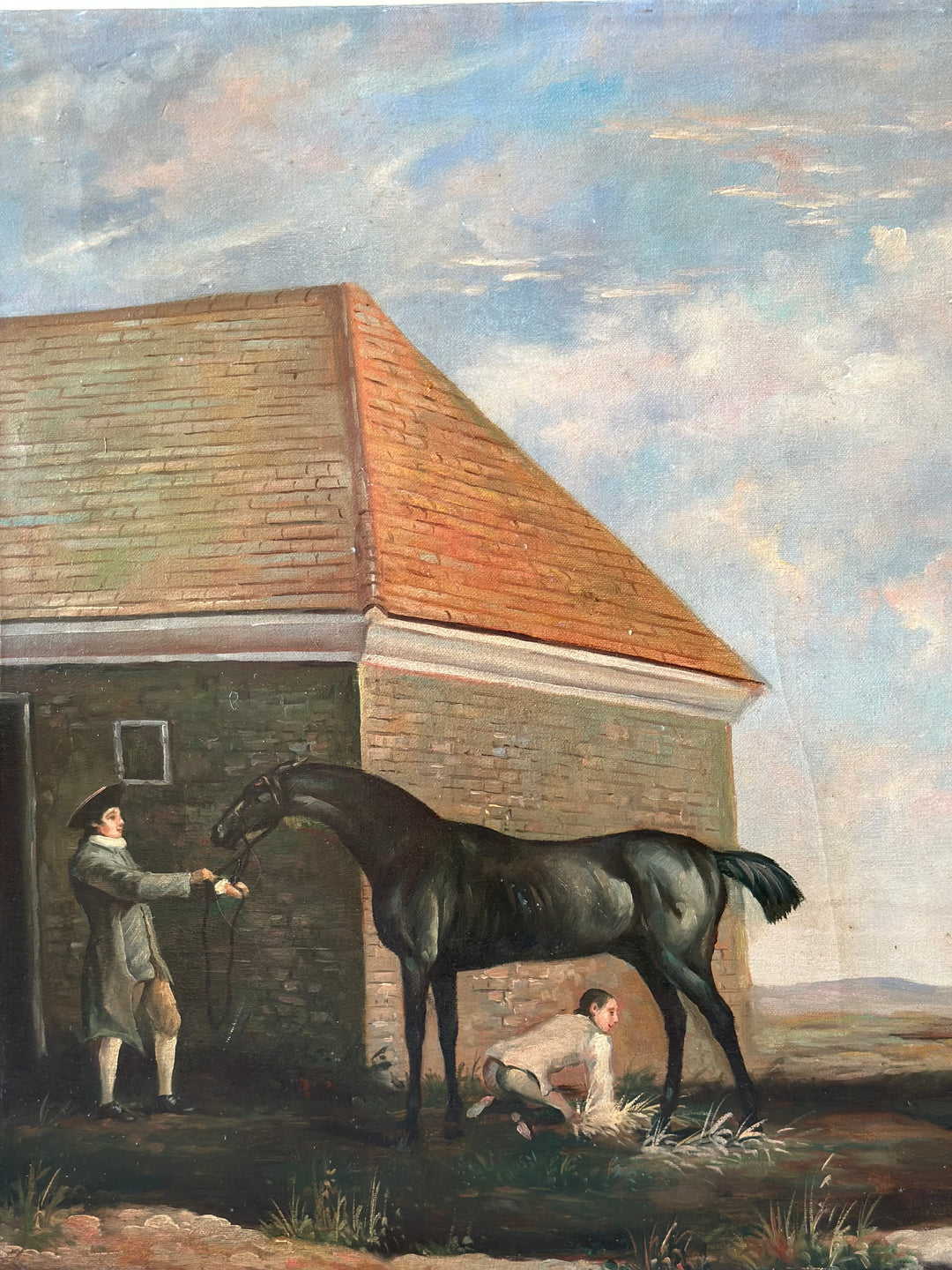 20th Century Equestrian Oil Painting