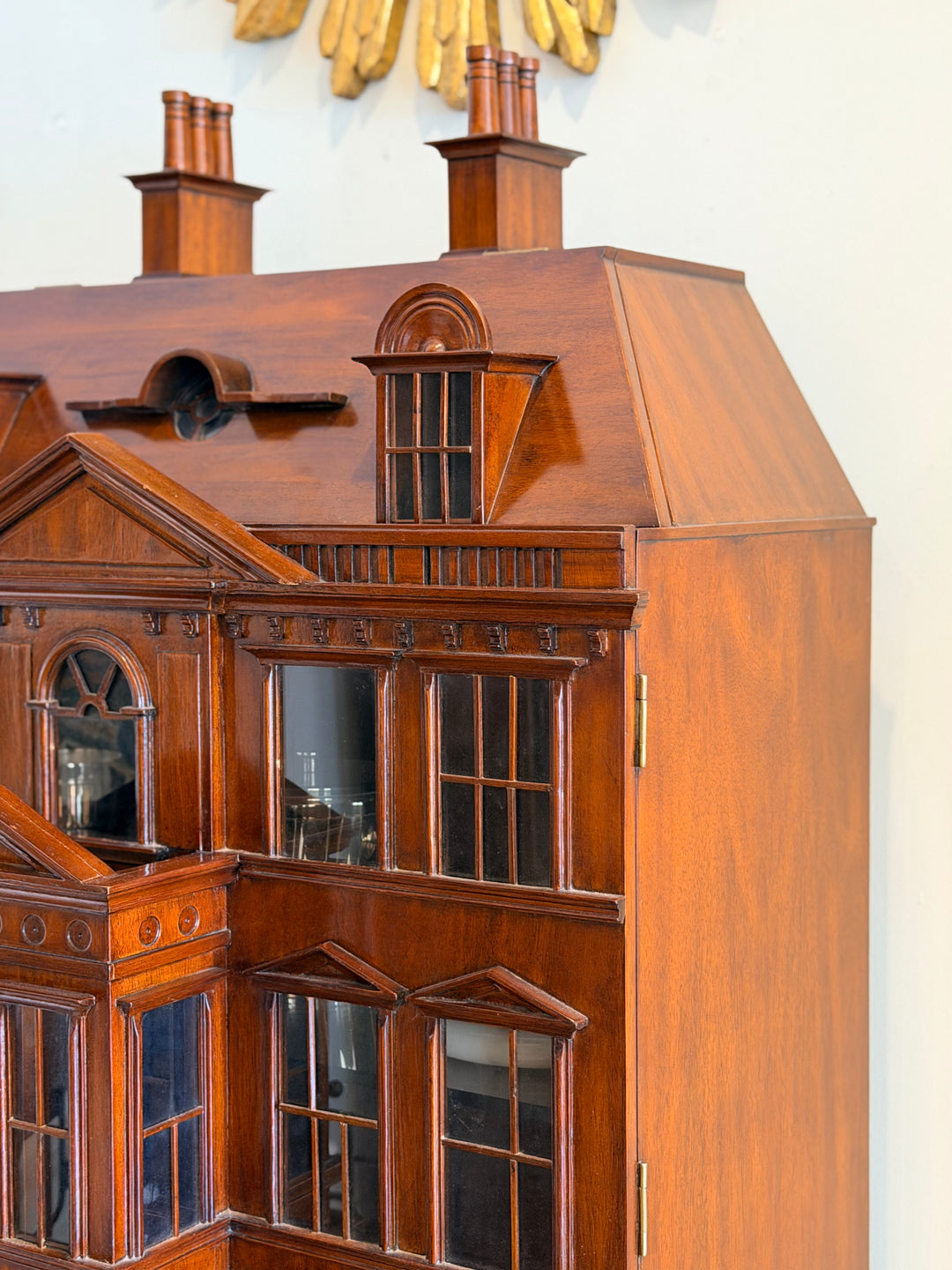 20th Century Mahogany Doll House Bar Cabinet - Maitland Smith