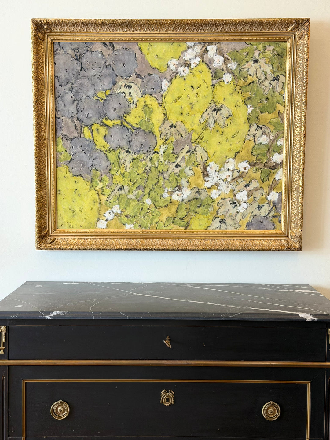 Canopy in Ochre — Contemporary Abstract Botanical Painting