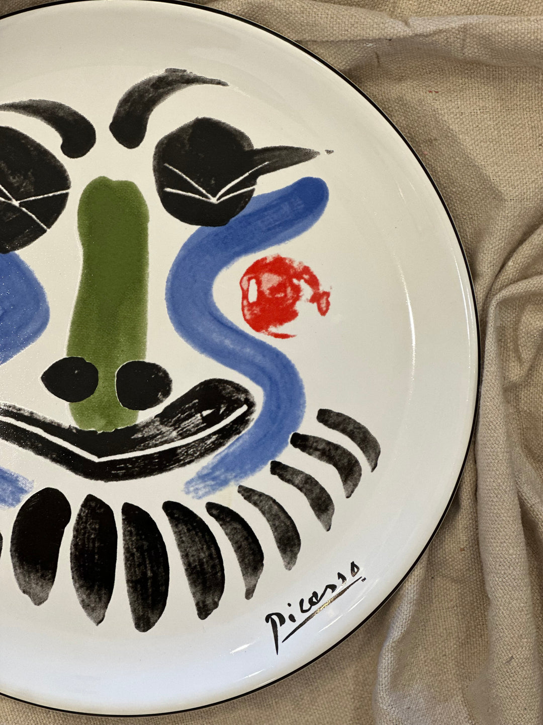 Pablo Picasso ‘Face’ Ceramic Plate, Masterpiece Editions, Portugal, 20th Century kid