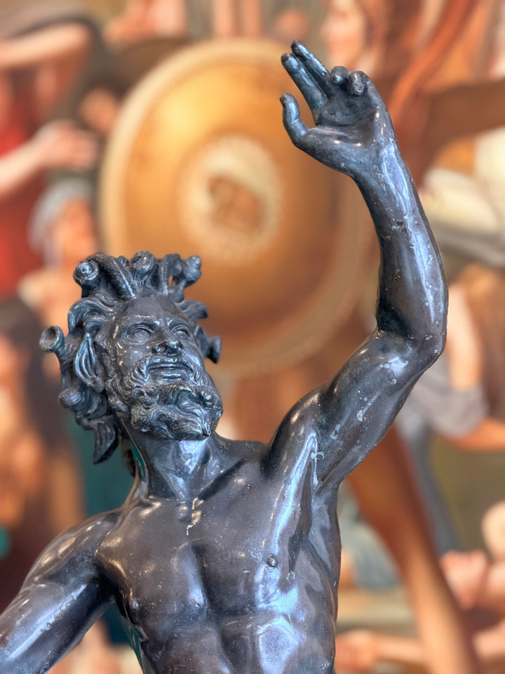 Grand Tour Bronze of a Dancing Satyr