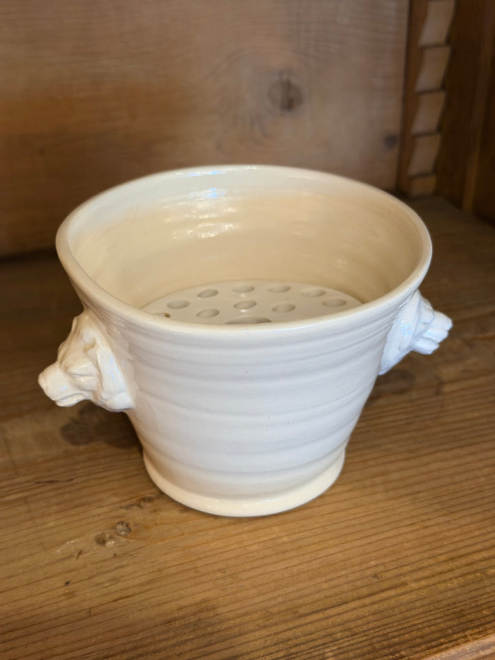 Lion Handle Floral Pot