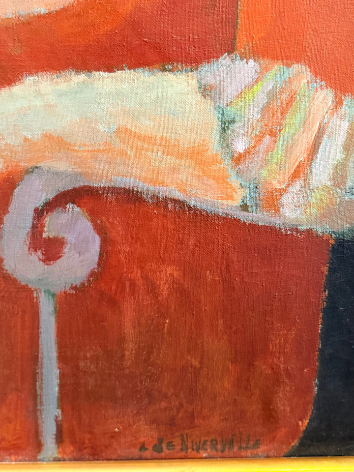 Interior with Two Ladies - Louis de Niverville - 1970s