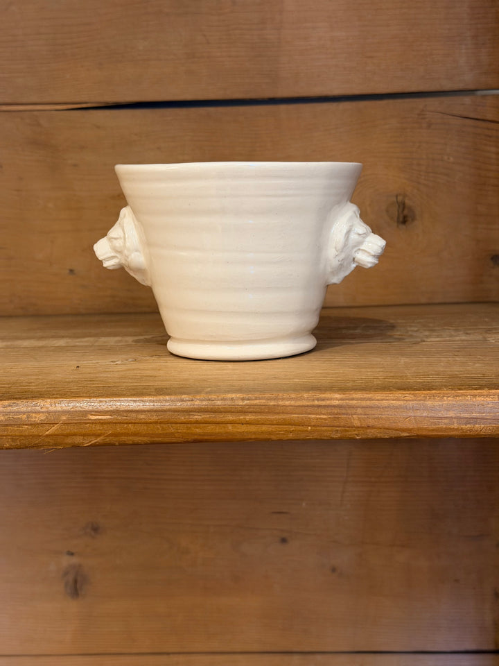 Lion Handle Floral Pot