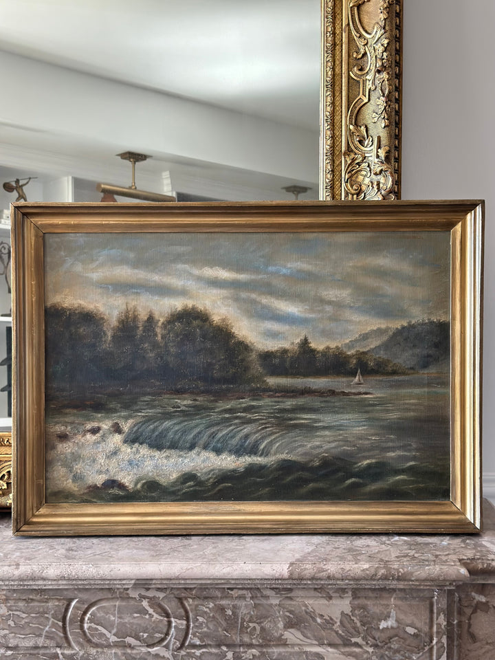 English School Landscape Oil Painting 1900