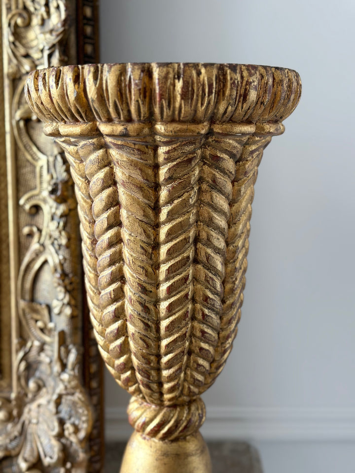 Carved Gilt Florentine Rope Stand