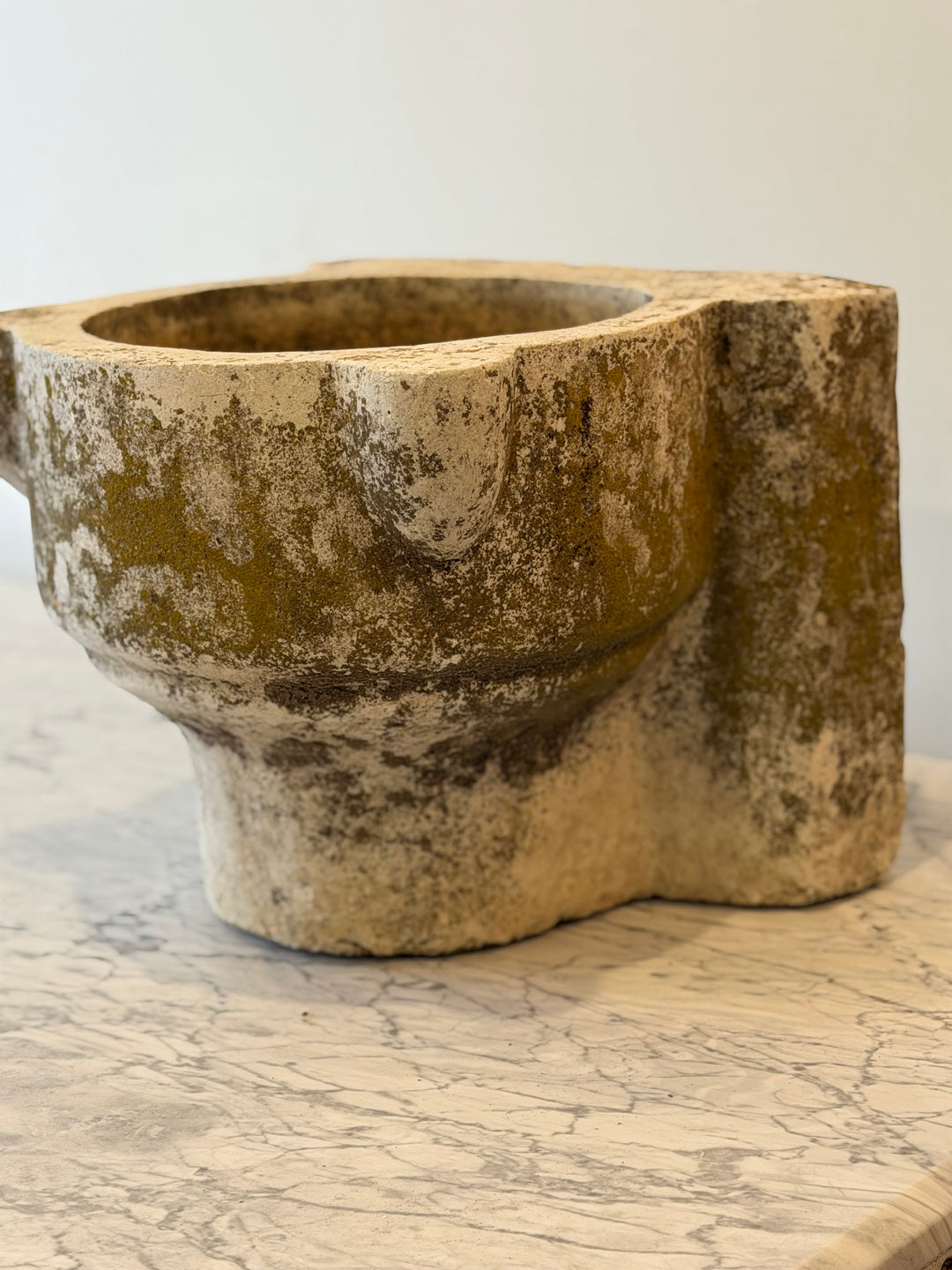 Antique Italian Stone Water Basin