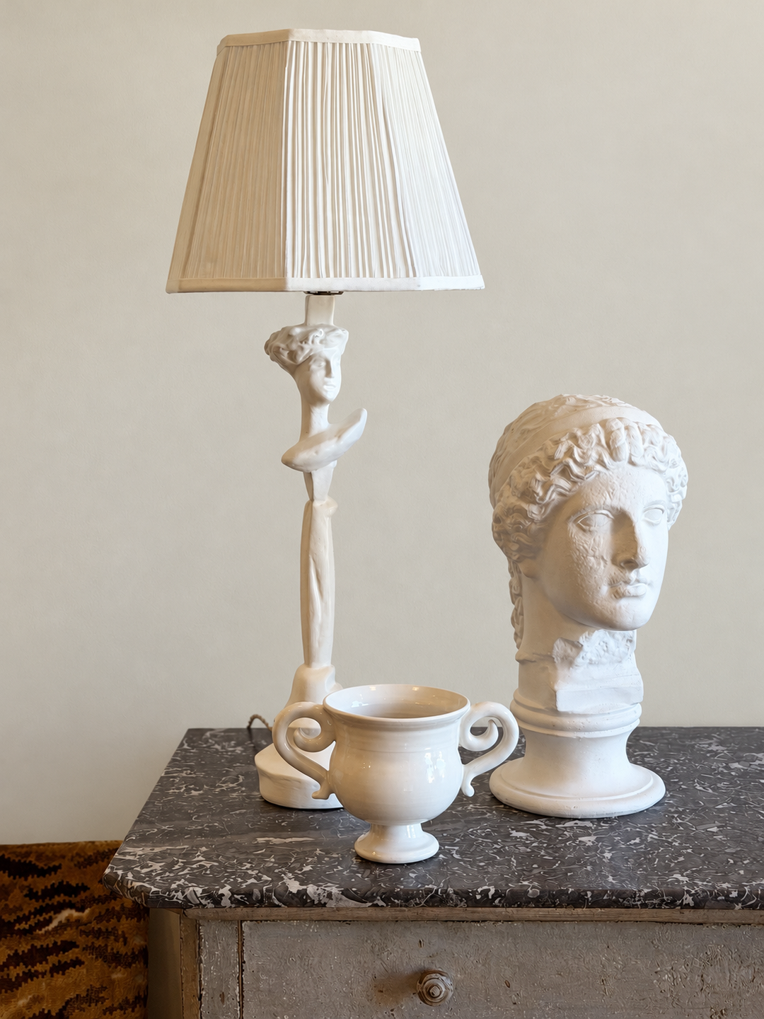 Neoclassical Plaster Bust of a Classical Goddess - 20th Century