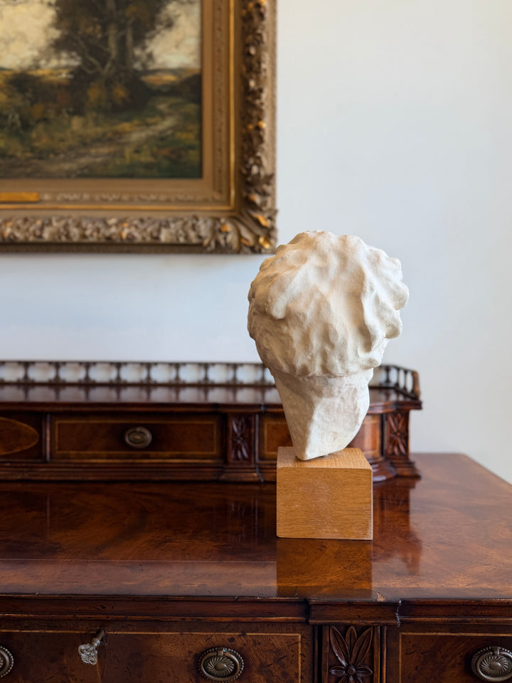 Large 20th-century bust of Hygeia sculpture by Housebound Interiors, depicting a detailed classical female figure with a calm expression.