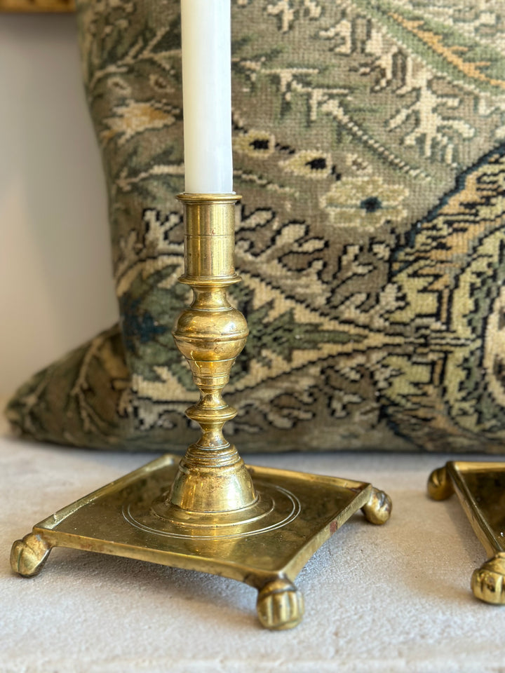 Early 20th Brass Candle Holders