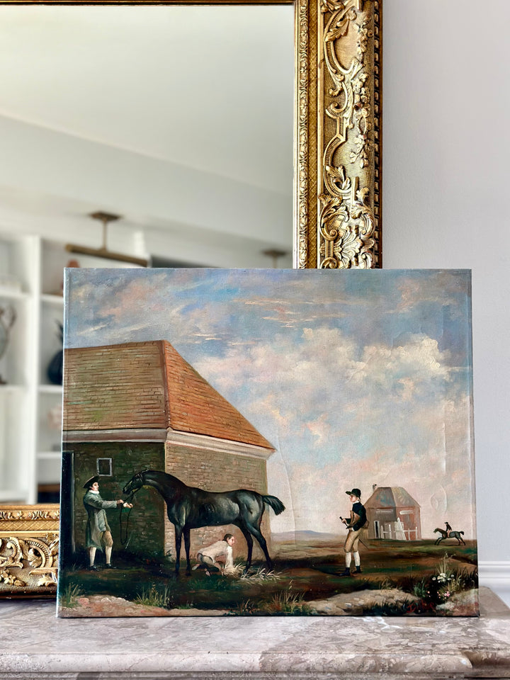 20th Century Equestrian Oil Painting