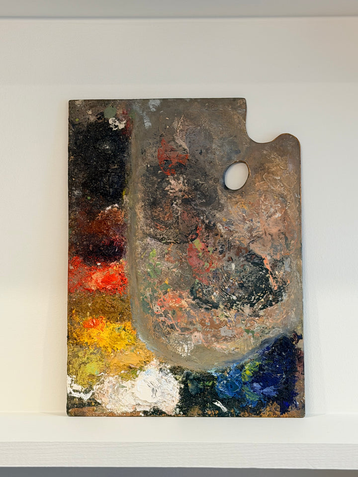 Painter’s Palette with Polychrome Pigments, Early 20th Century