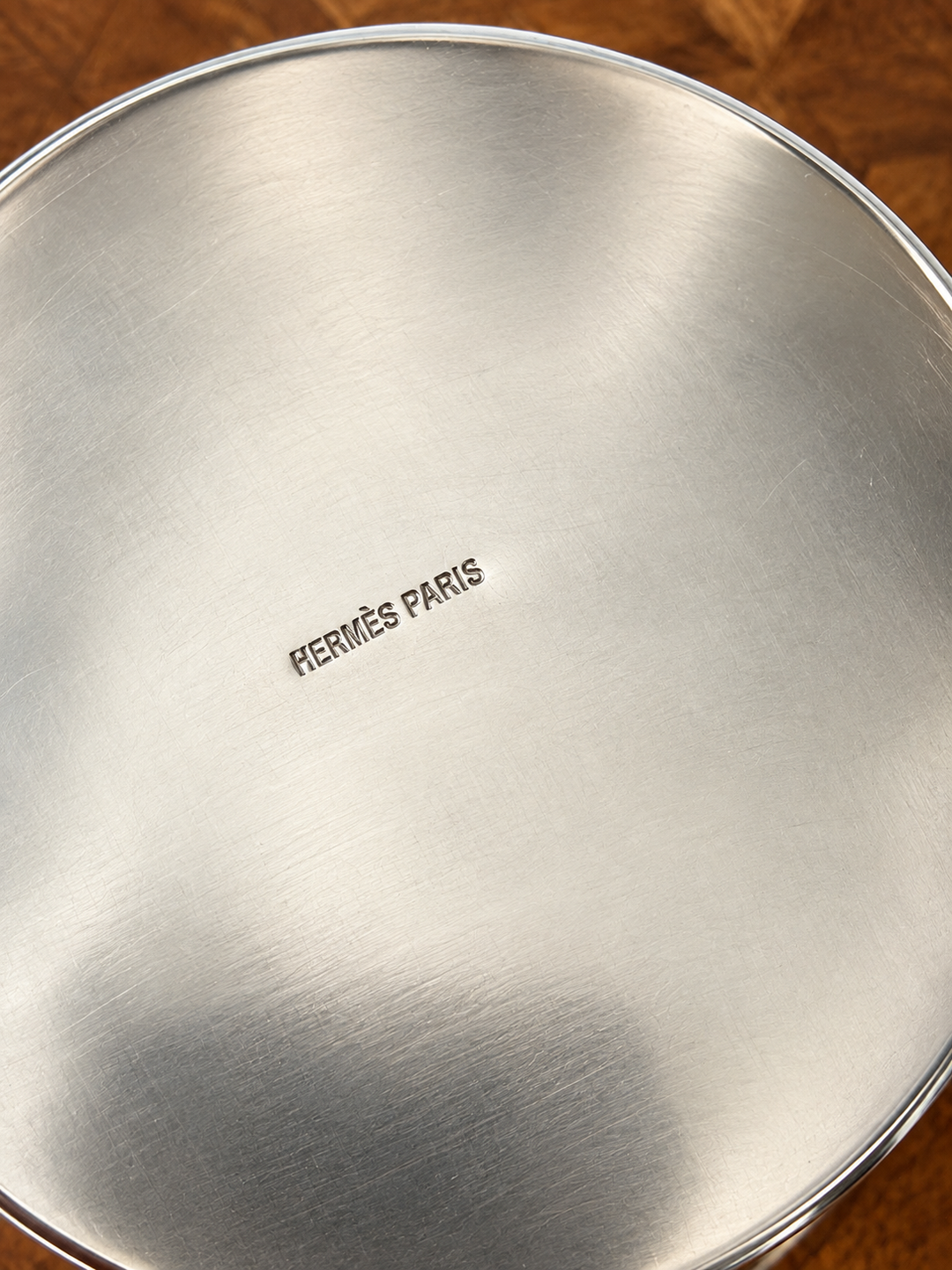 Hermès Paris Silver Horse Head Box - 1970s