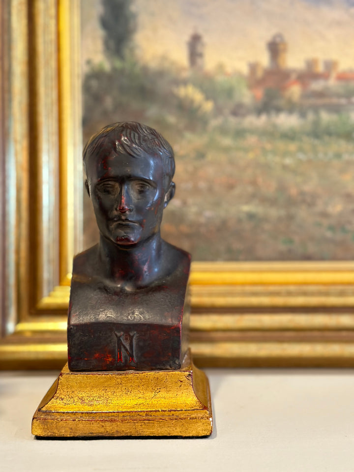 French Gilded Napoleon Bust