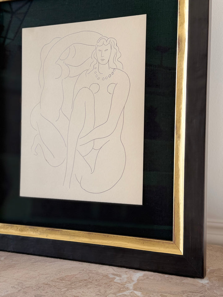 Henri Matisse — “Deux Figures,” c. 1970, Framed Lithograph