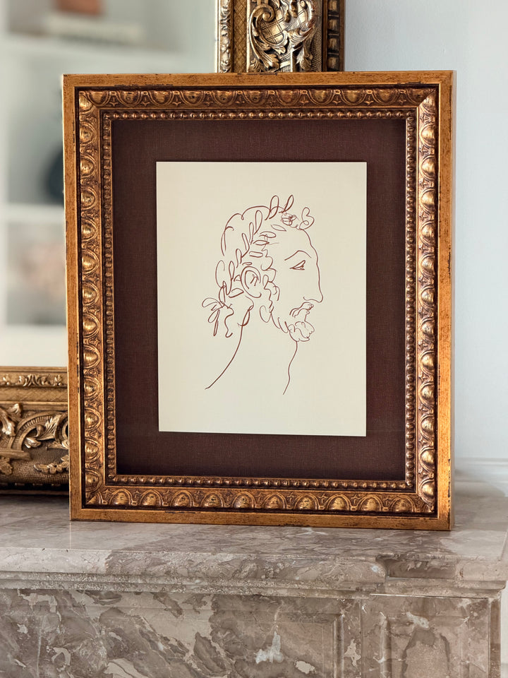 Henri Matisse — “Profile à la Laurier,” c. 1970, Framed Lithograph