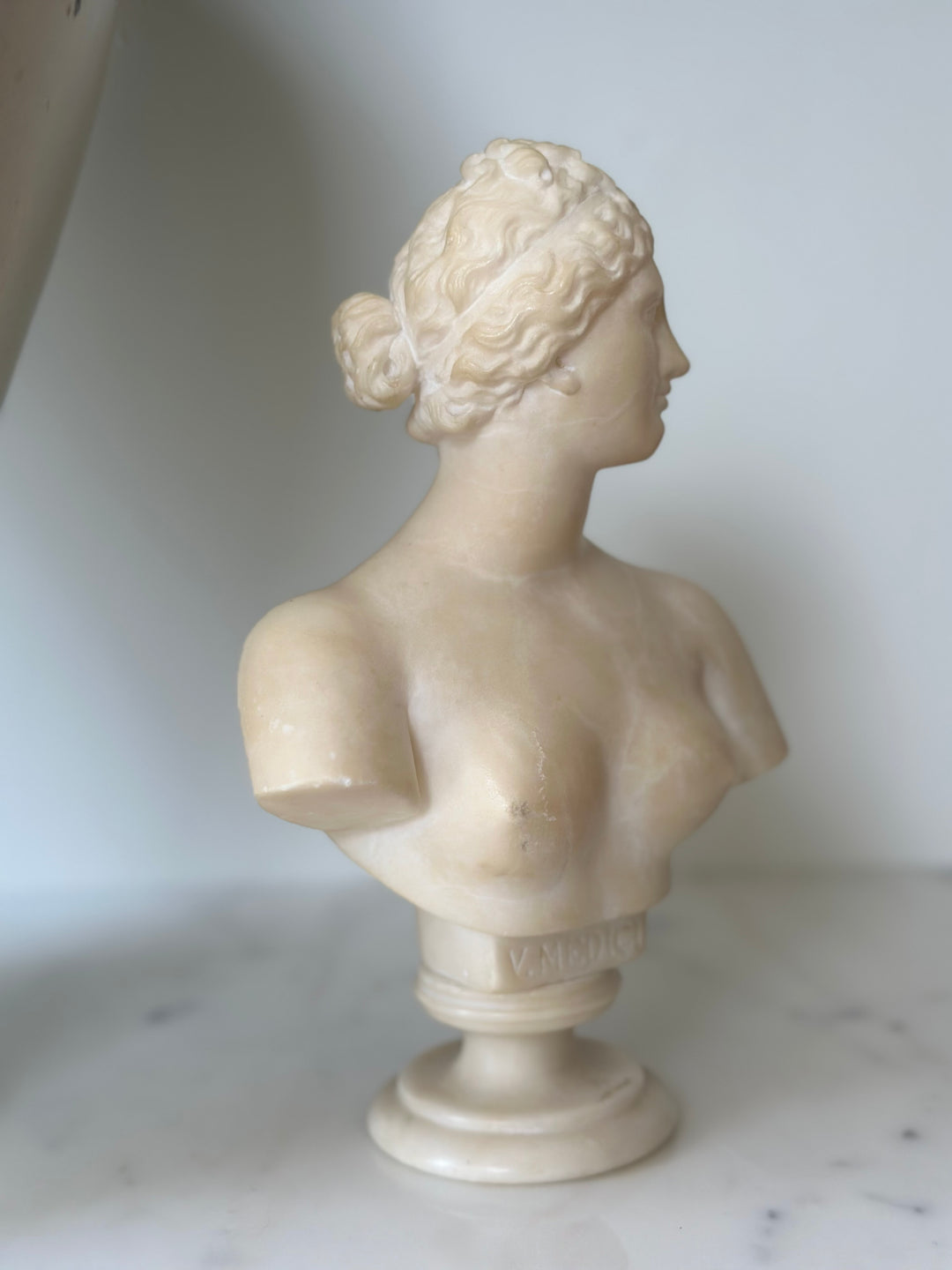 19th Century Carved Marble Venus Bust