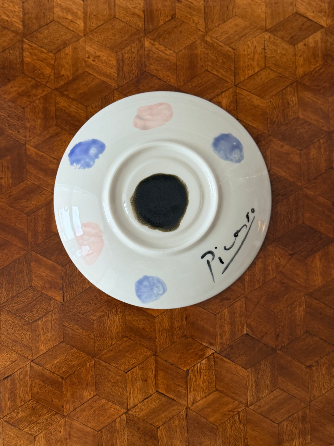 Modernist Ceramic Portrait Plate in the Manner of Pablo Picasso - 20th Century