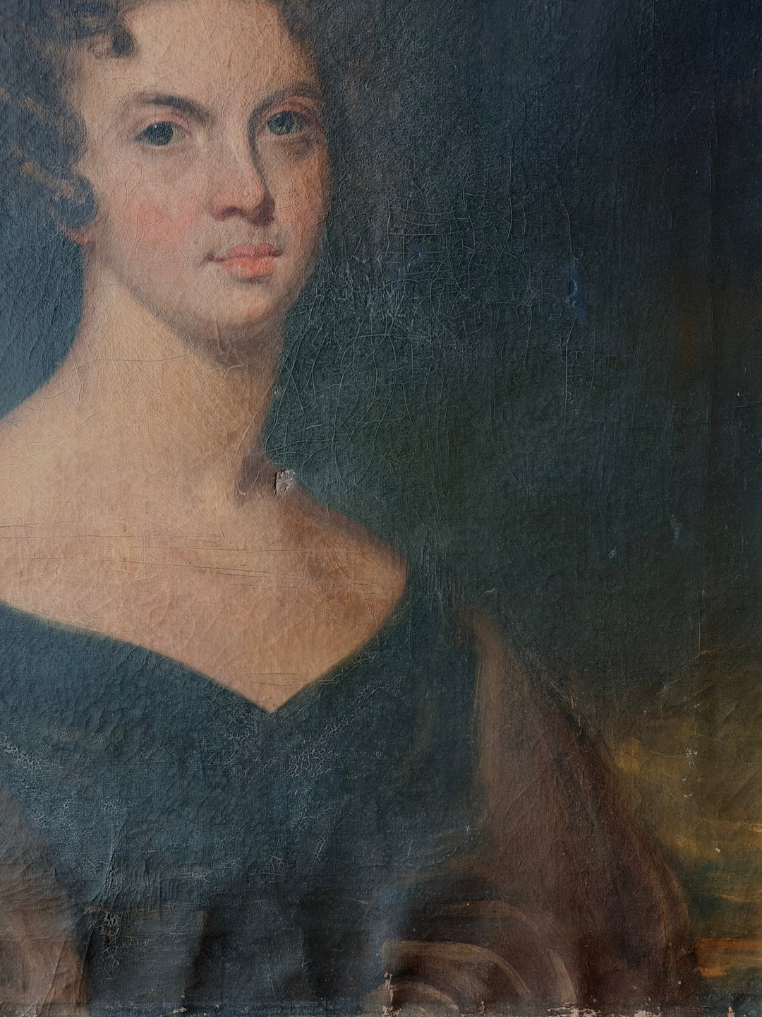 Academic Study of a Young Woman, Oil on Canvas, English School — 19th Century