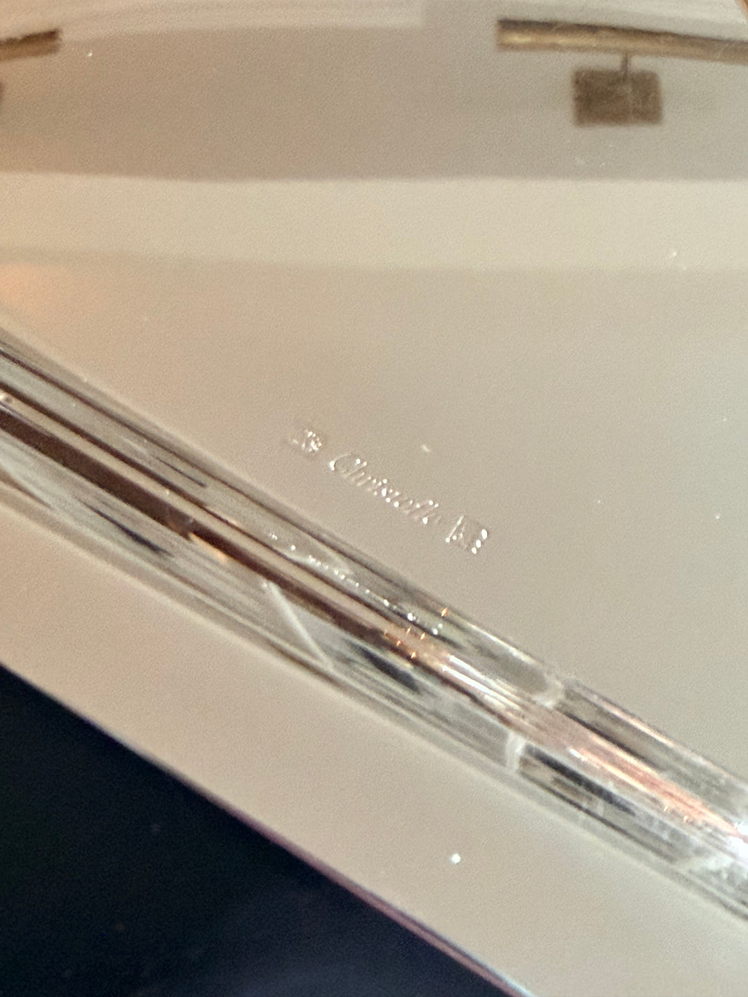 Christofle Silver Ring-Handle Tray, France