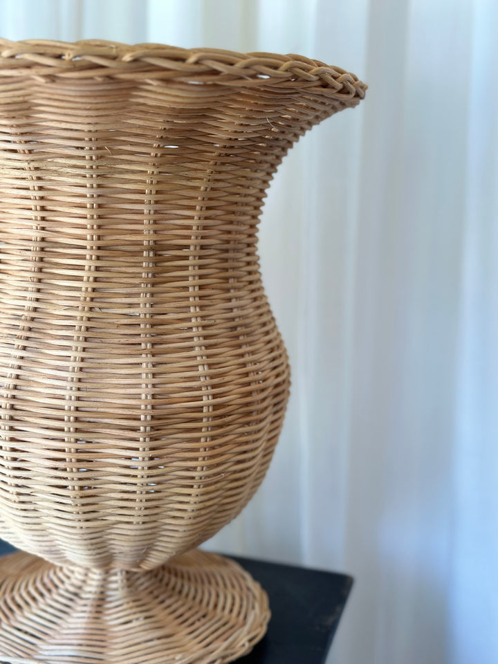 Natural Large Wicker Urn