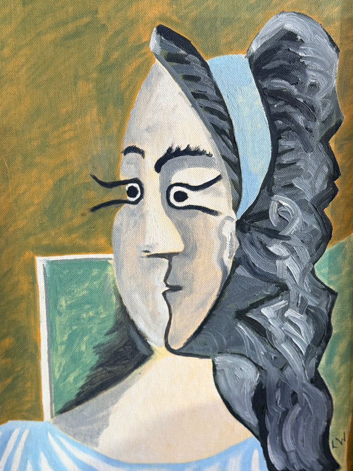 Late 20th Century Cubist Portrait of a Woman