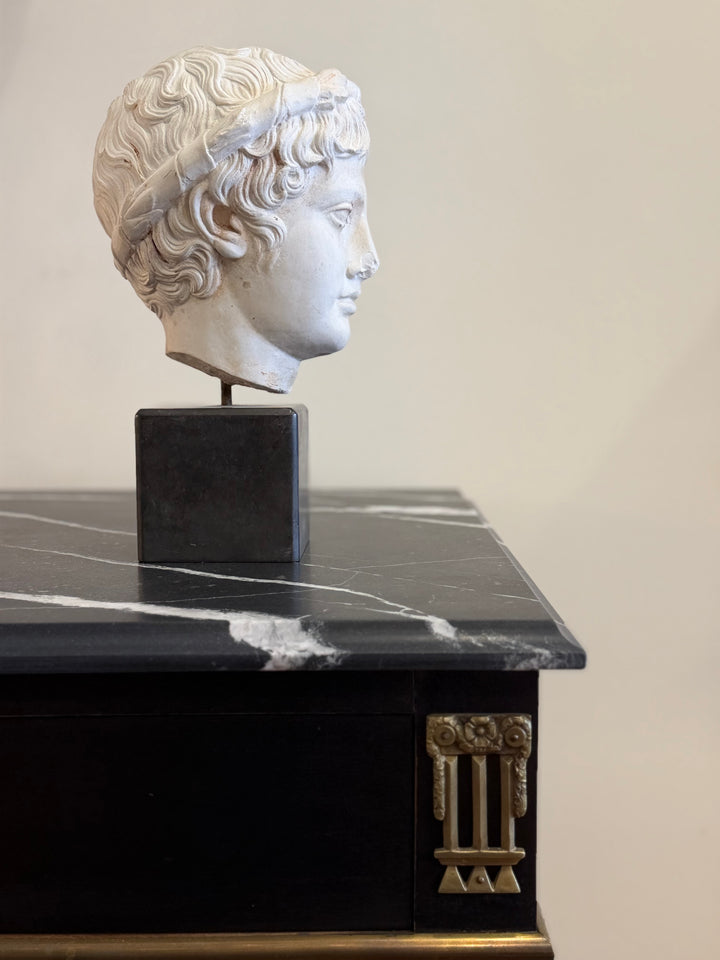 Neoclassical Sculptural Head Fragment, Laurel-Crowned Youth - 1970