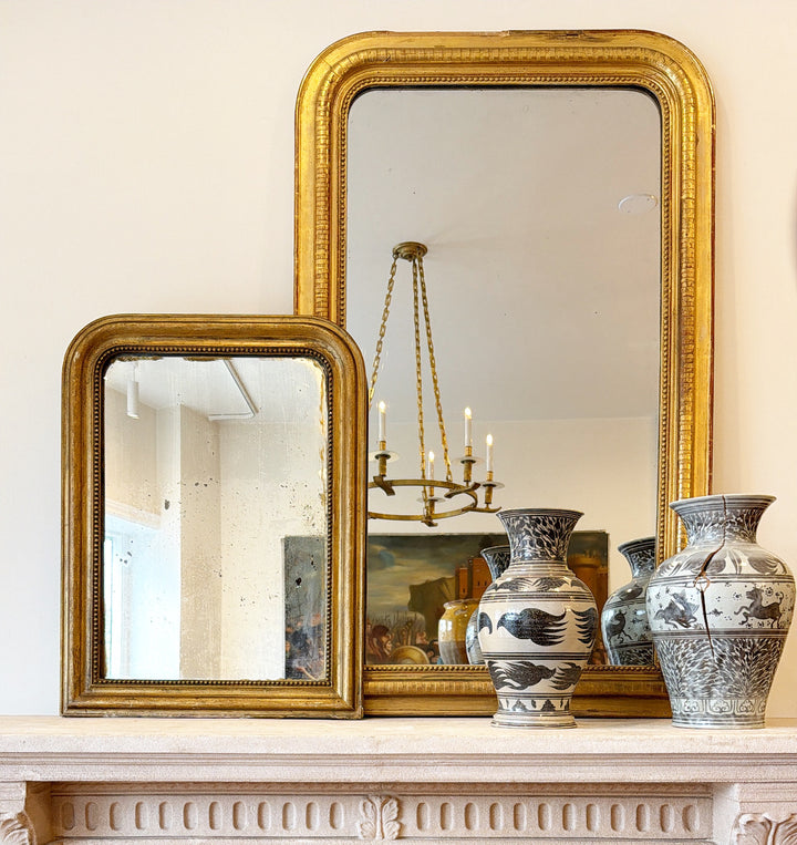 19th Century French Louis-Philippe Giltwood Mirror