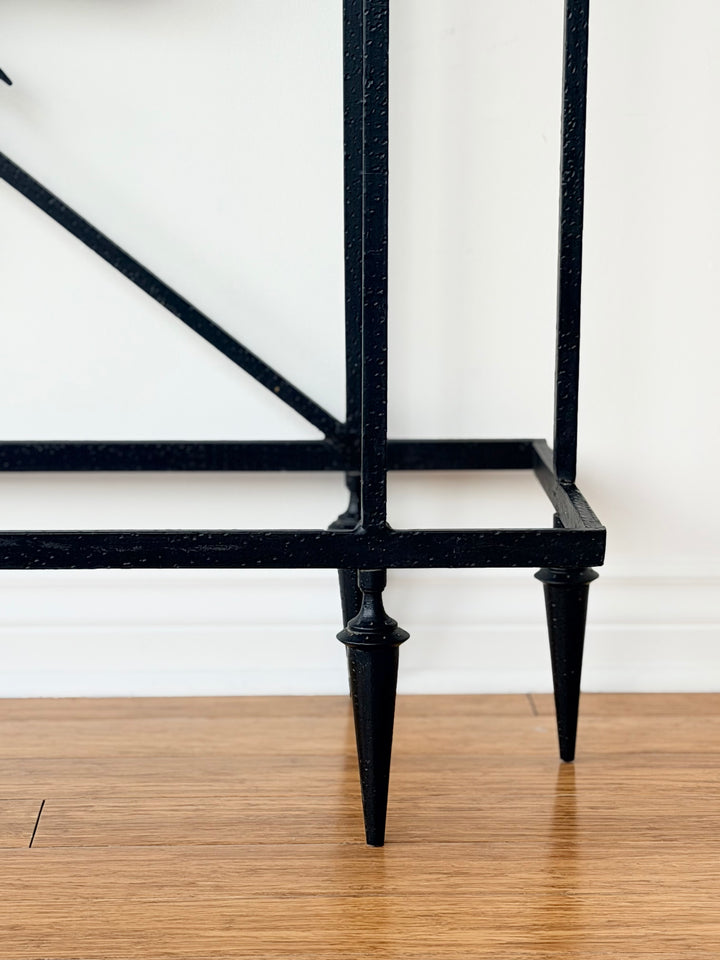 Giacometti Style Hand-Forged Iron Console Table - 1970s