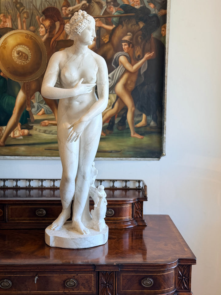 Tall Classical Studio Plaster Statue, 20th Century