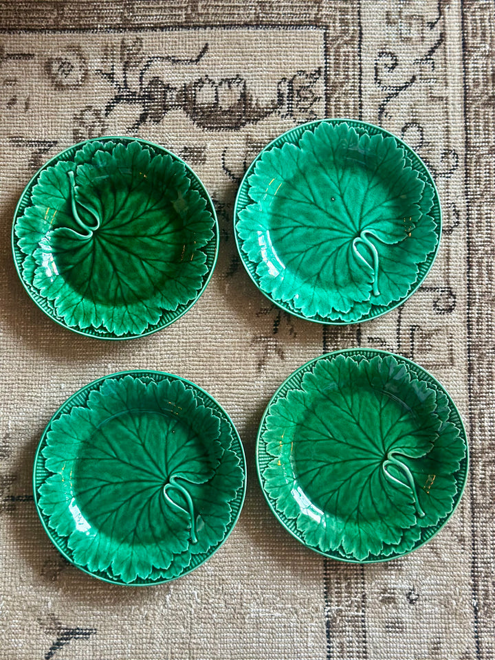 19th Century Majolica Plates - Set of 4