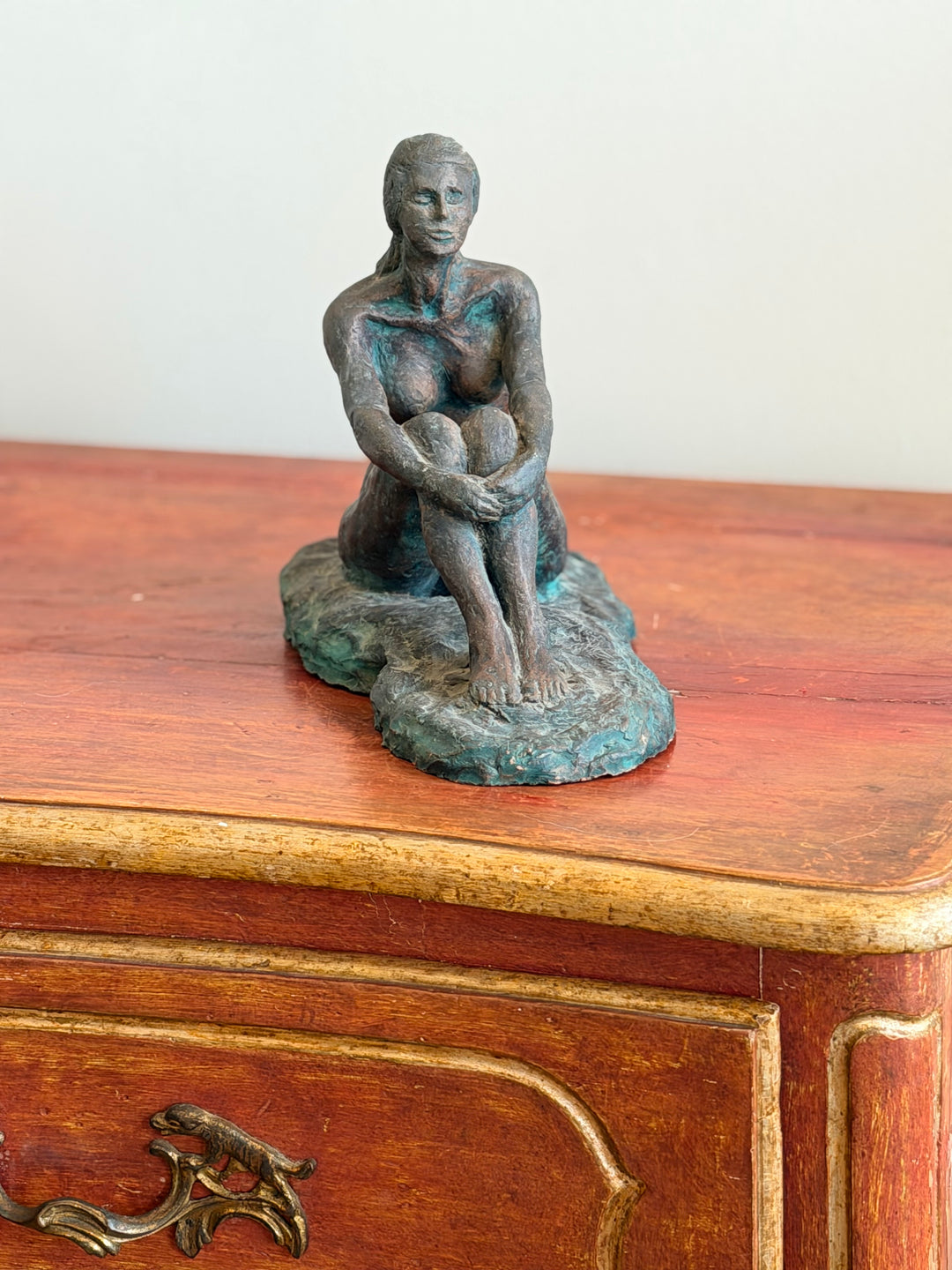 Terracotta Seated Female Figure - 1960s